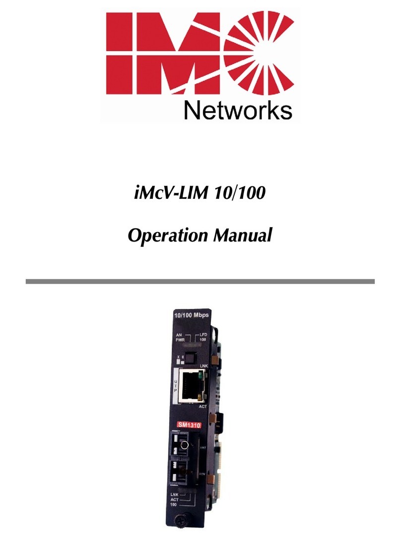 IMC Networks iMcV-LIM 10/100 User manual