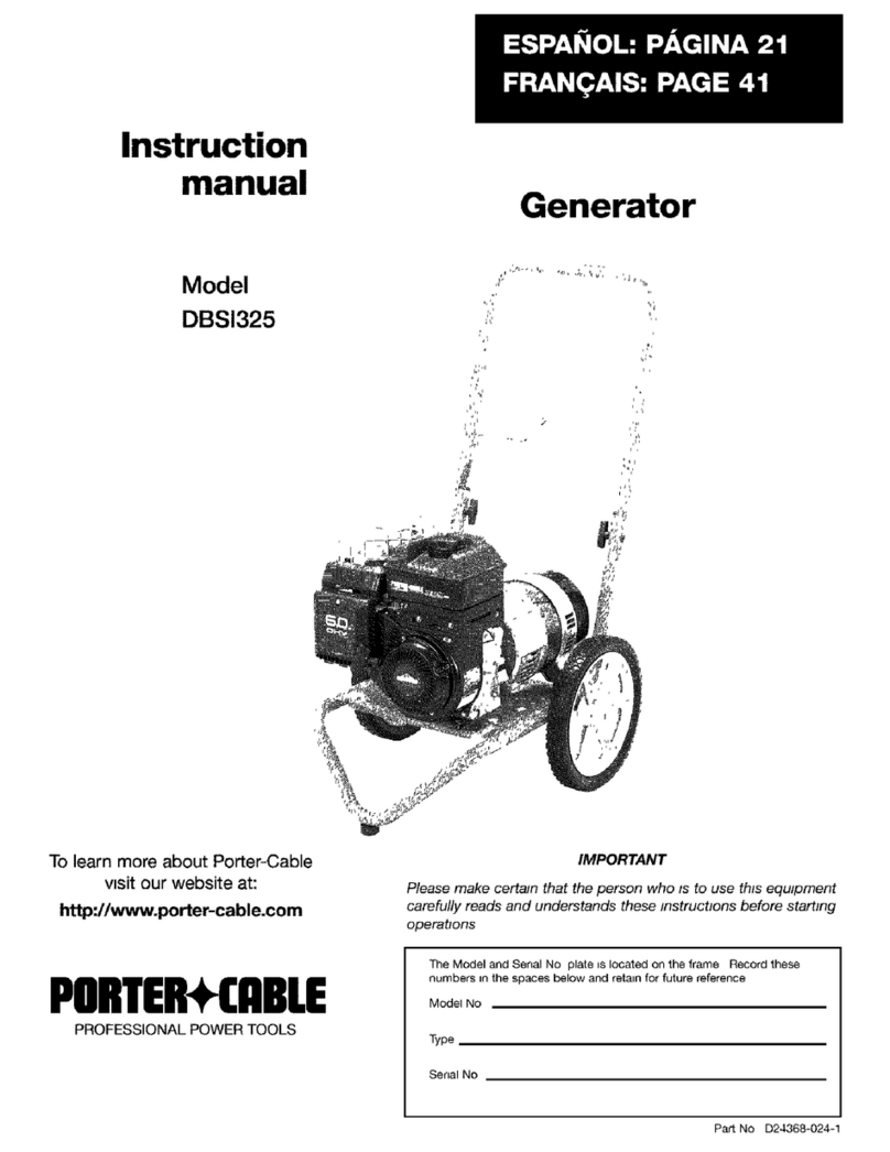 Porter-Cable DBSI325 User manual