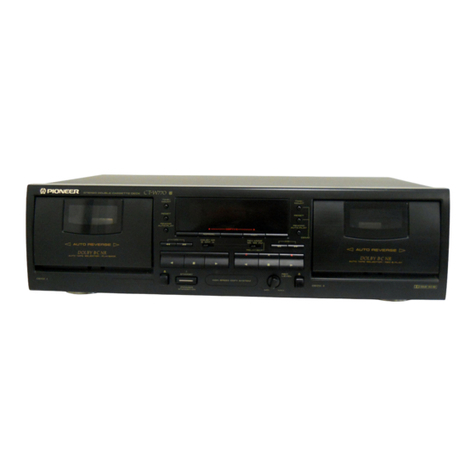 Pioneer CT-W770 operating instructions