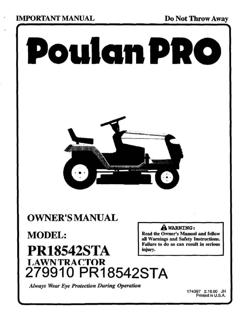 Poulan Pro 279910 PR18542STA owner's manual