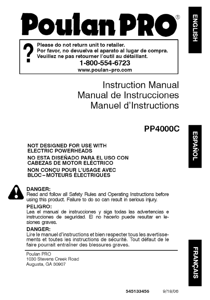 Poulan Pro PP4000C User manual