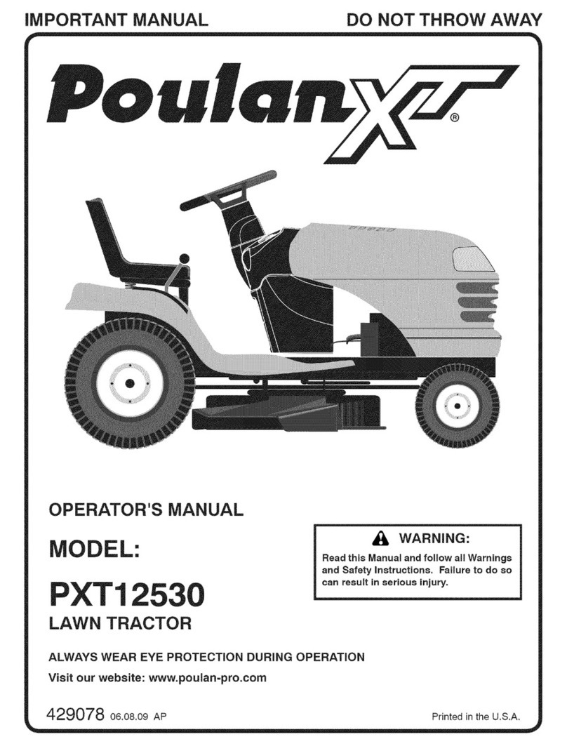 Poulan Pro XT PXT12530 User manual
