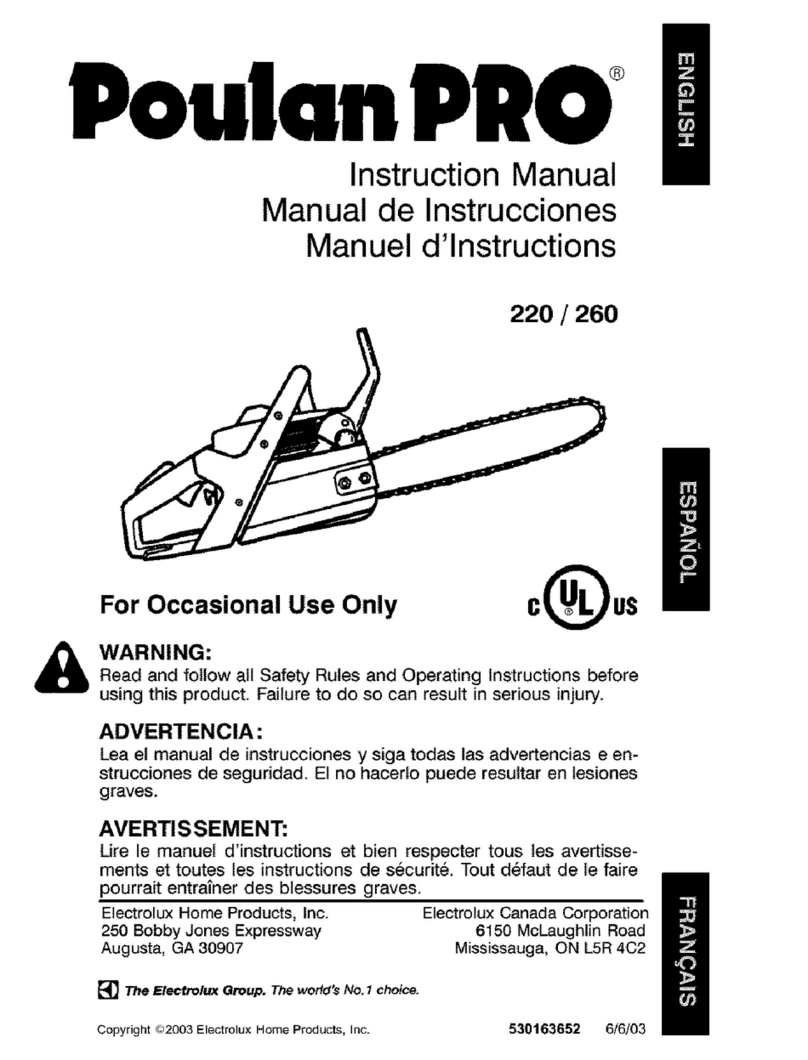 Poulan Pro 220 User manual