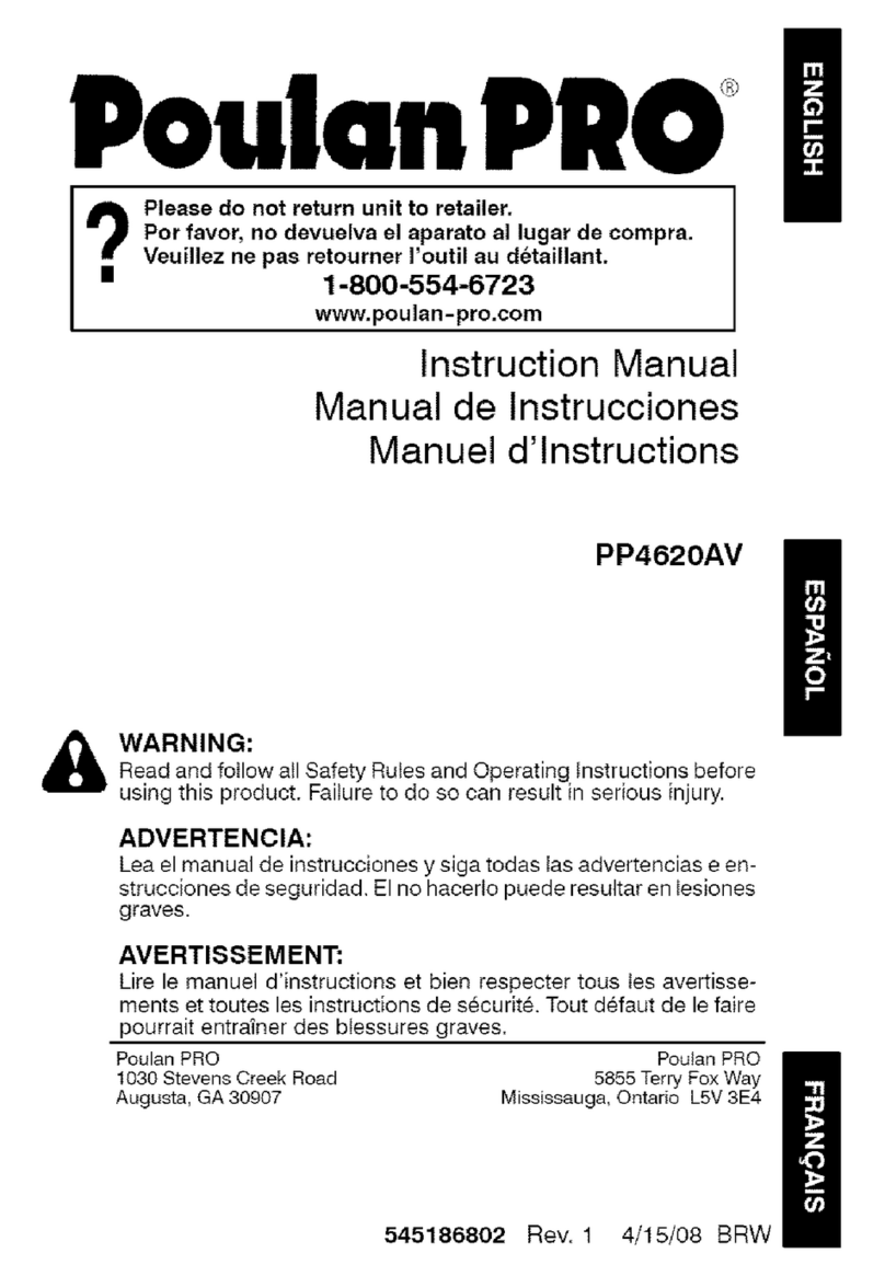Poulan Pro PP4620AV User manual