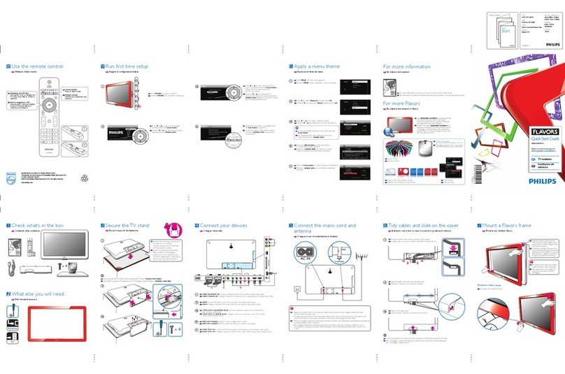 Philips Flavors 42PFL6403D/12 User manual