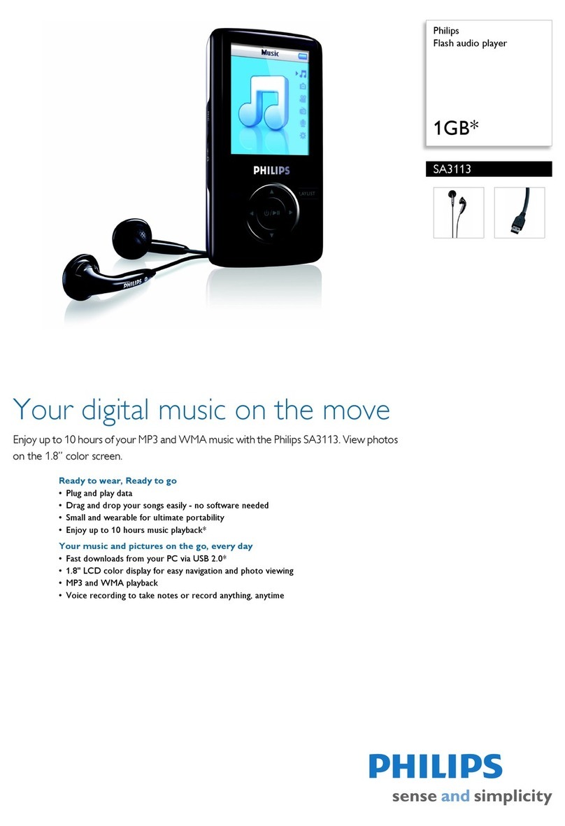 Philips SA3113/02 User manual