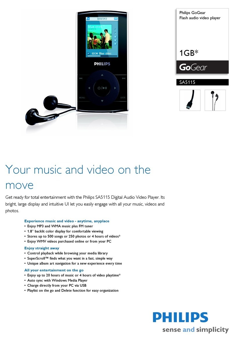 Philips GoGear SA5115 User manual