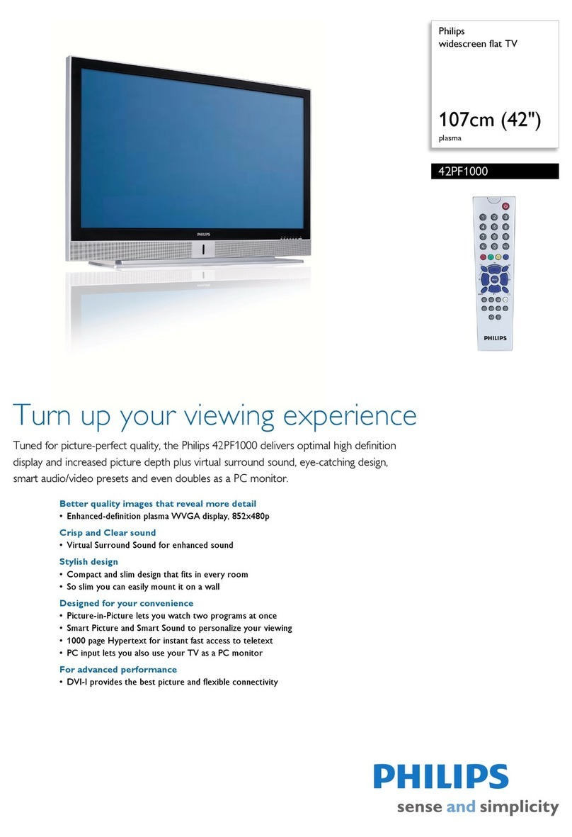 Philips 42PF1000/62 User manual