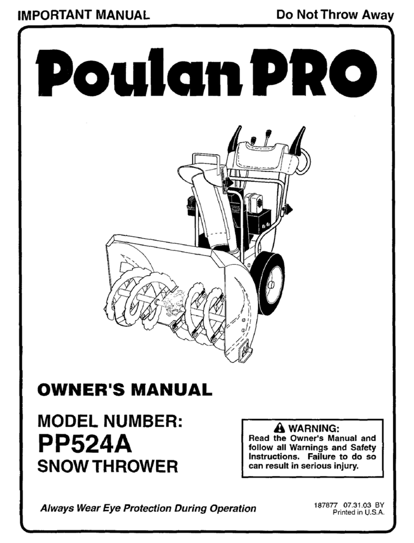 Poulan Pro PP524A User manual