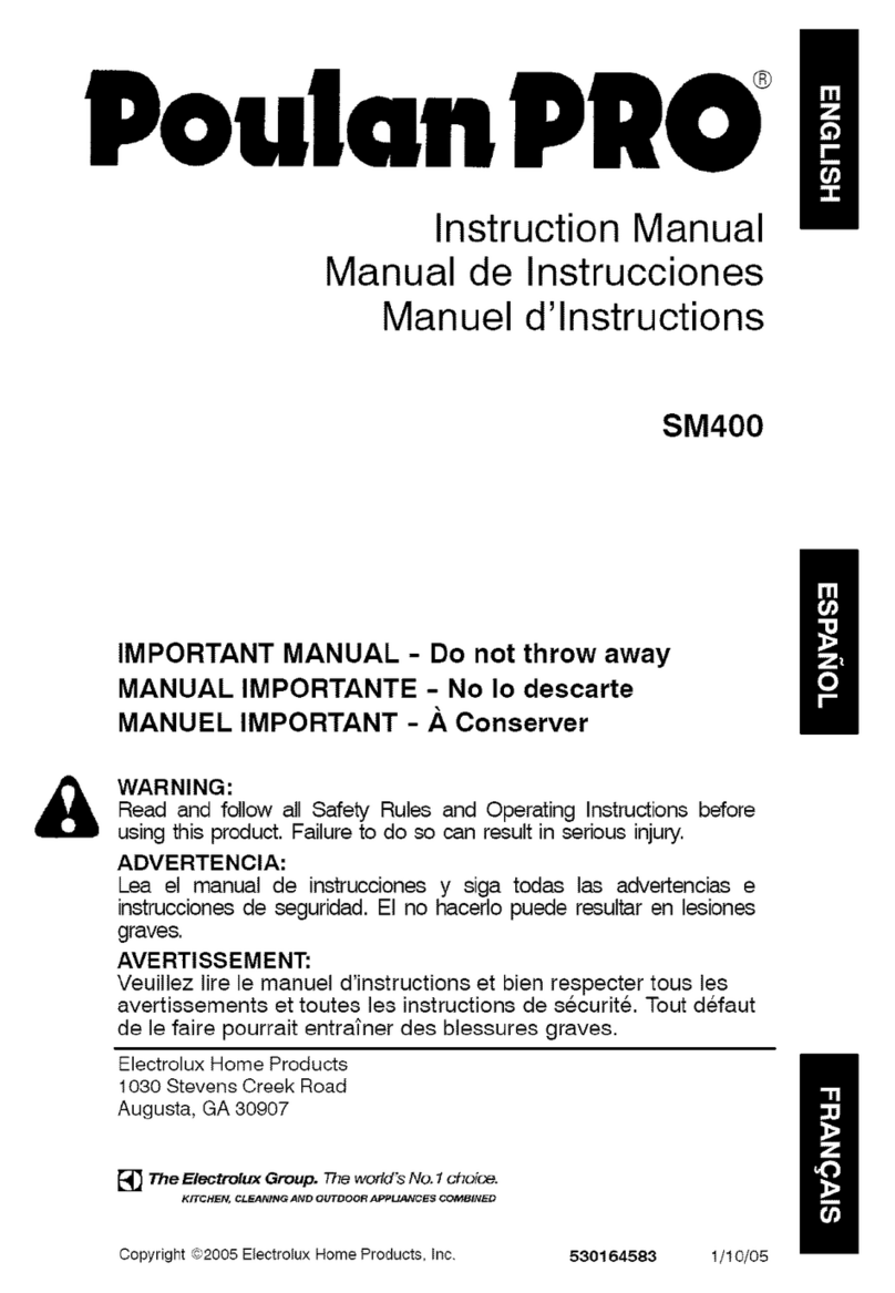 Poulan Pro SM400 instruction manual
