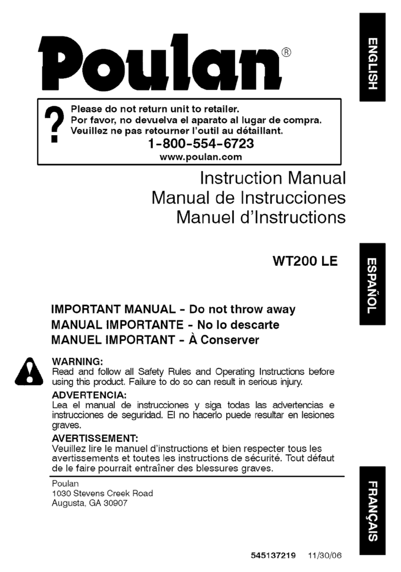 Poulan Pro WT200 LE instruction manual