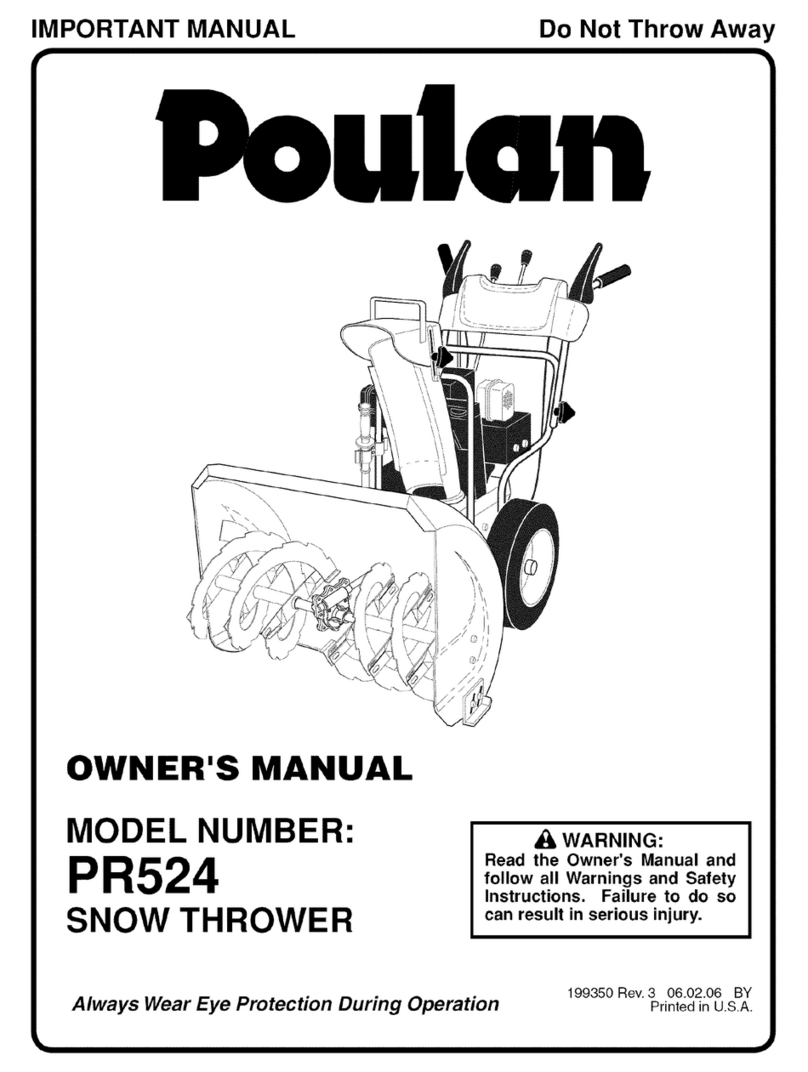 Poulan Pro PR524 User manual