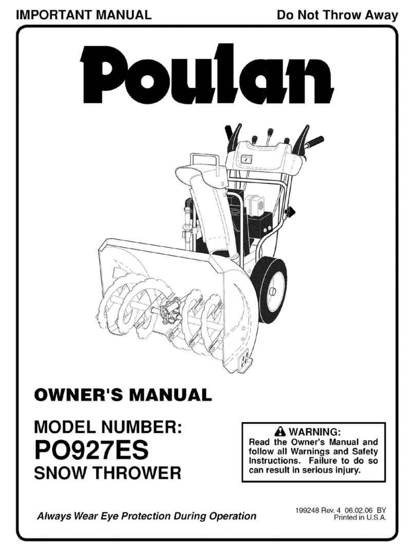 Poulan Pro PO927ES User manual
