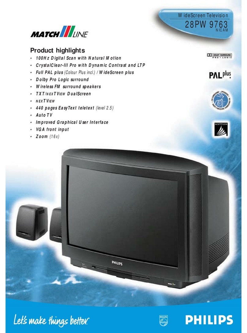 Philips Matchline 28PW9763 User manual