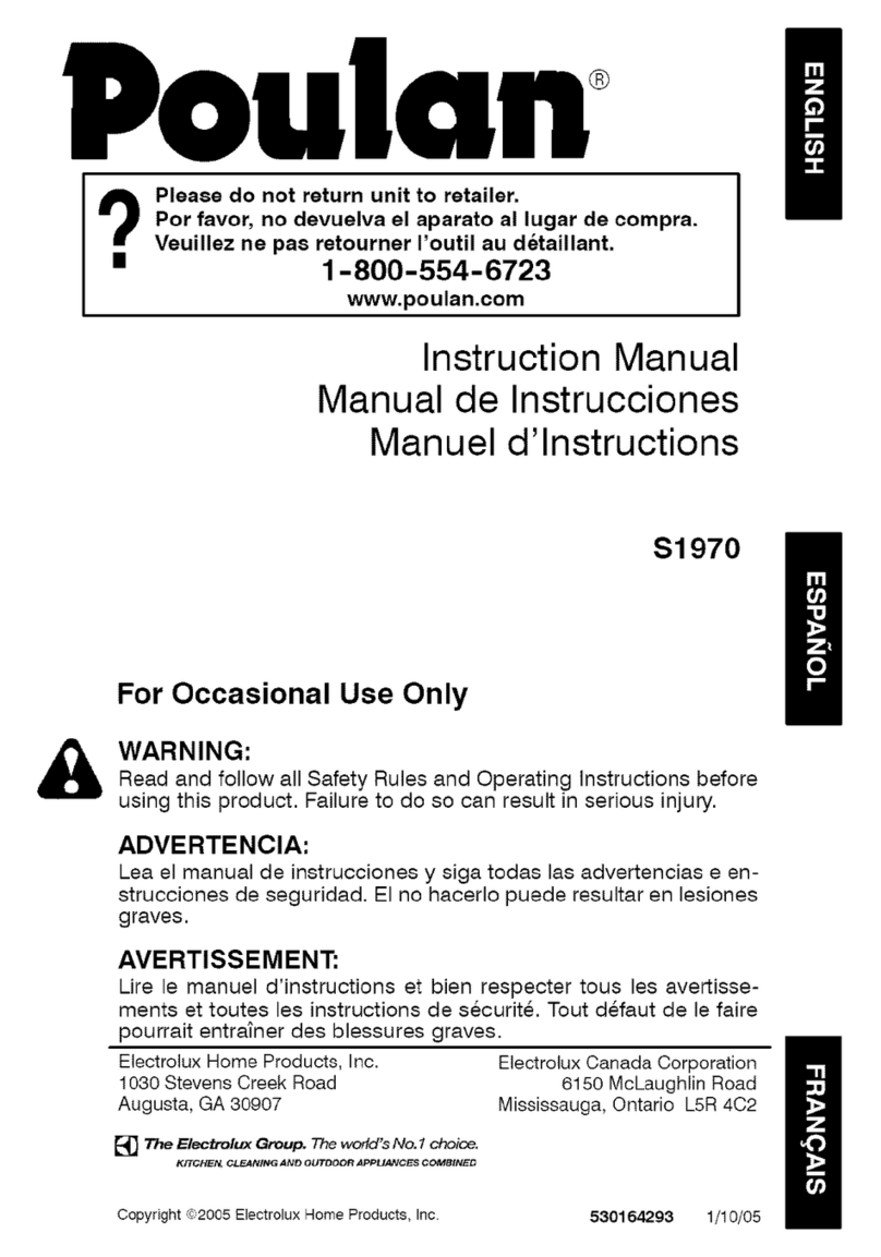 Poulan Pro S1970 instruction manual