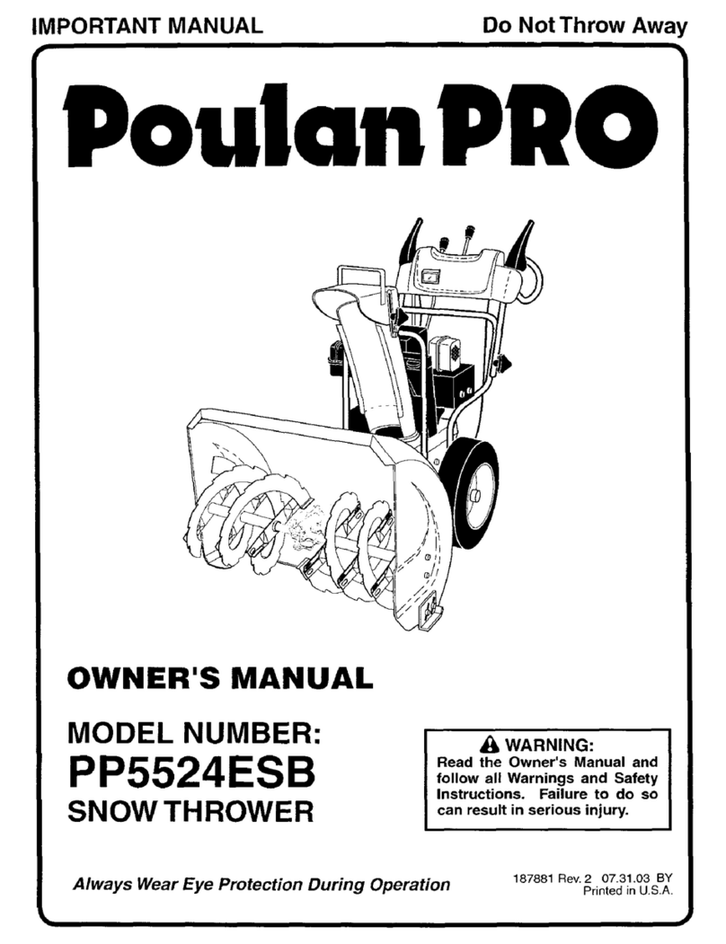 Poulan Pro PP5524ESB owner's manual