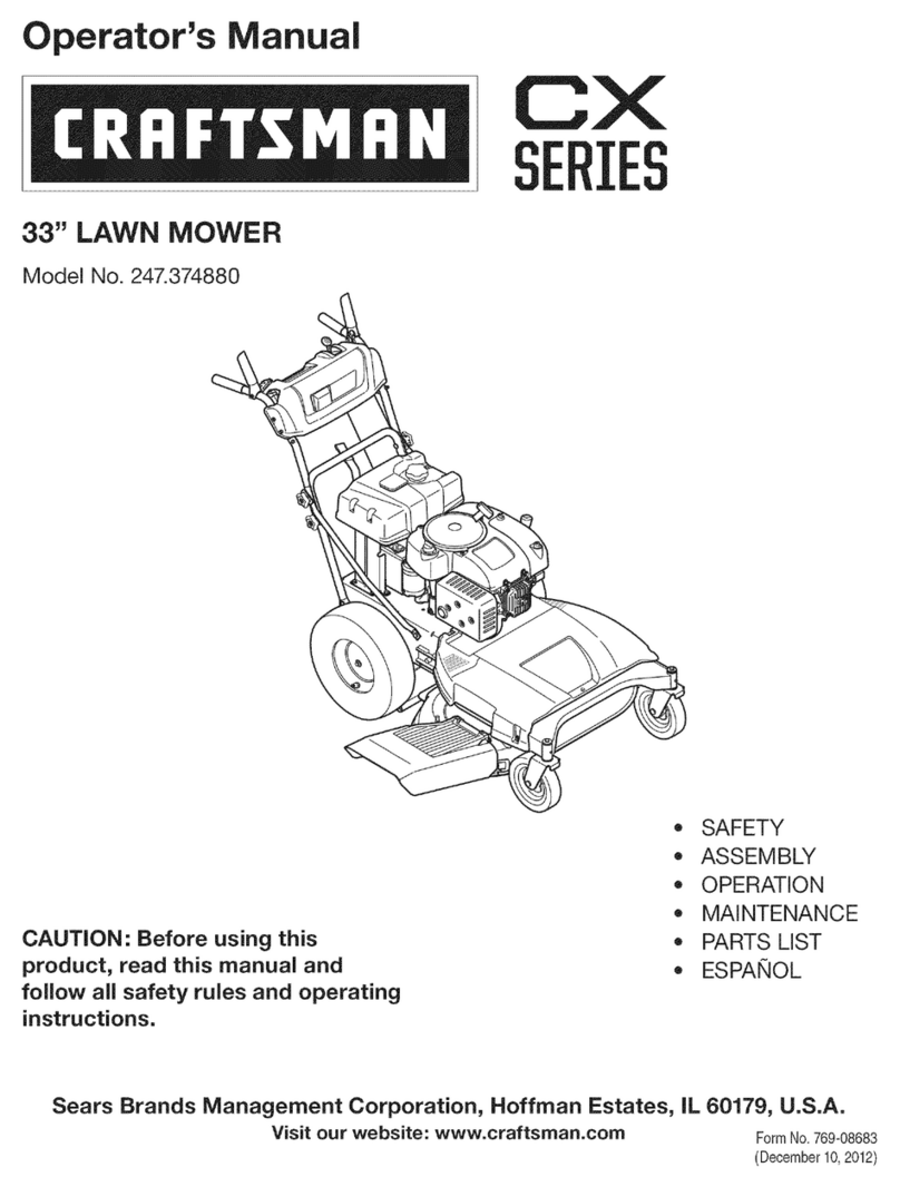 Craftsman CX series 247.374880 Operator's manual