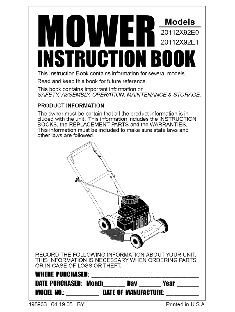 Murray 20112X92E1 User manual