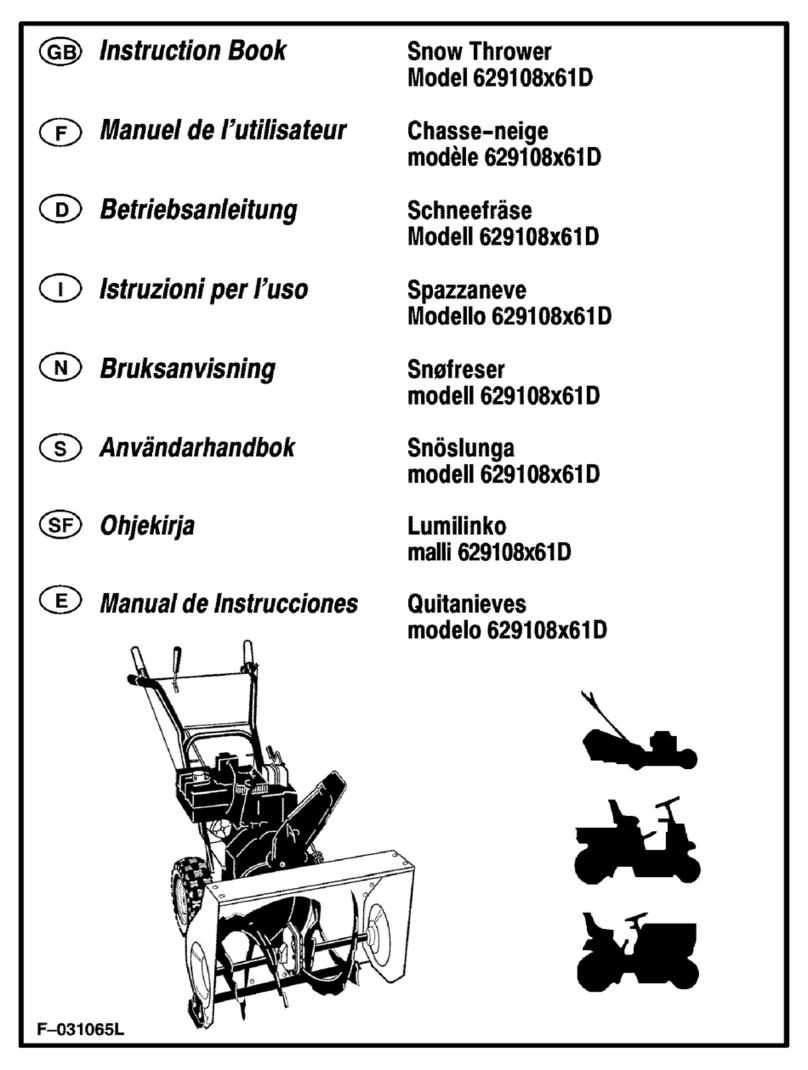 Murray 629108X61D Instruction book