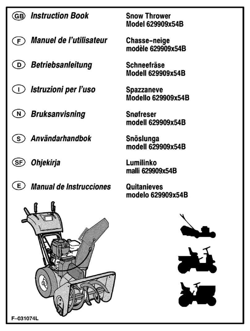 Murray 629909X54B Instruction book