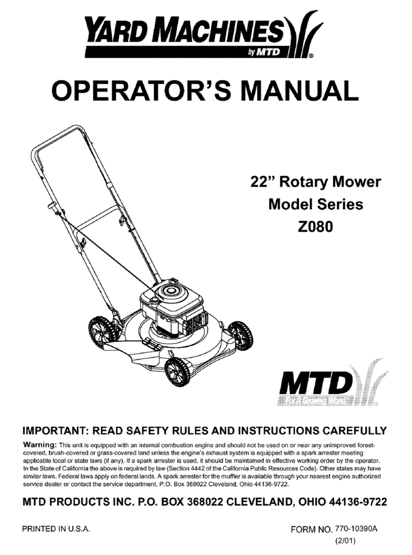 MTD Series Z080 User manual MTD Series Z080 User manual