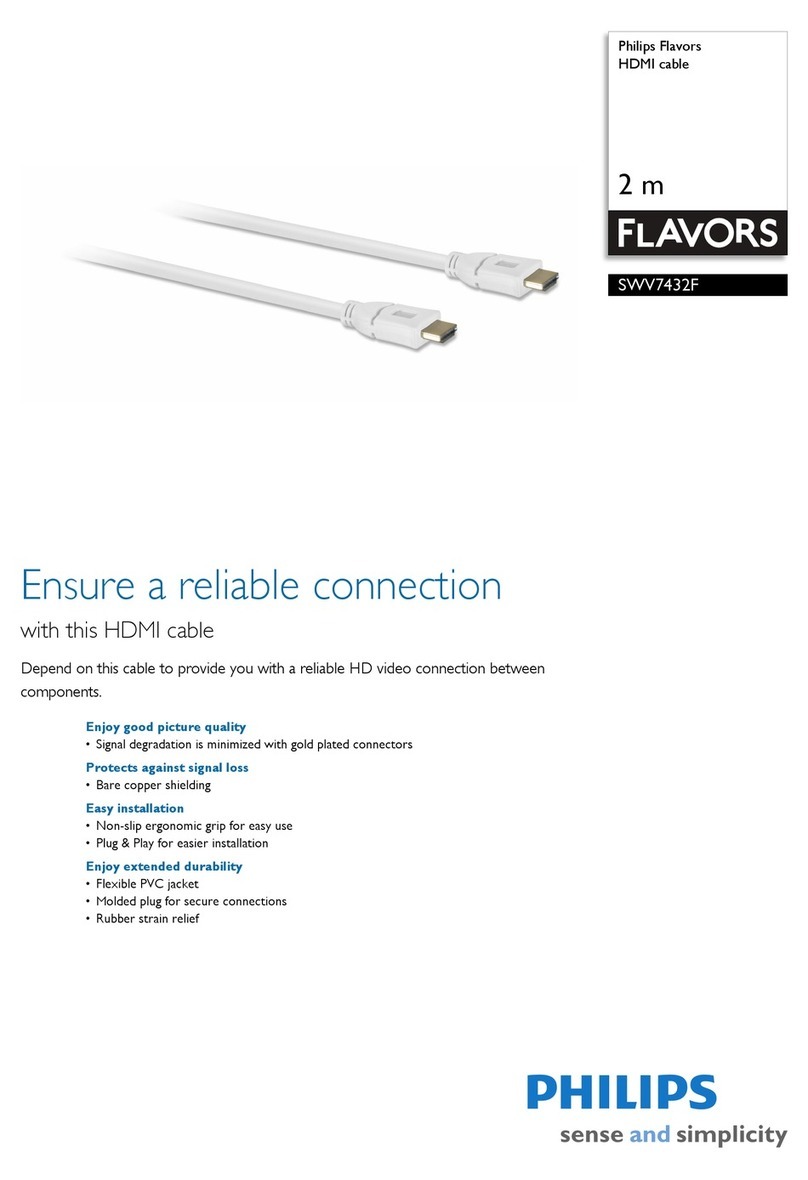 Philips Flavors SWV7432F User manual