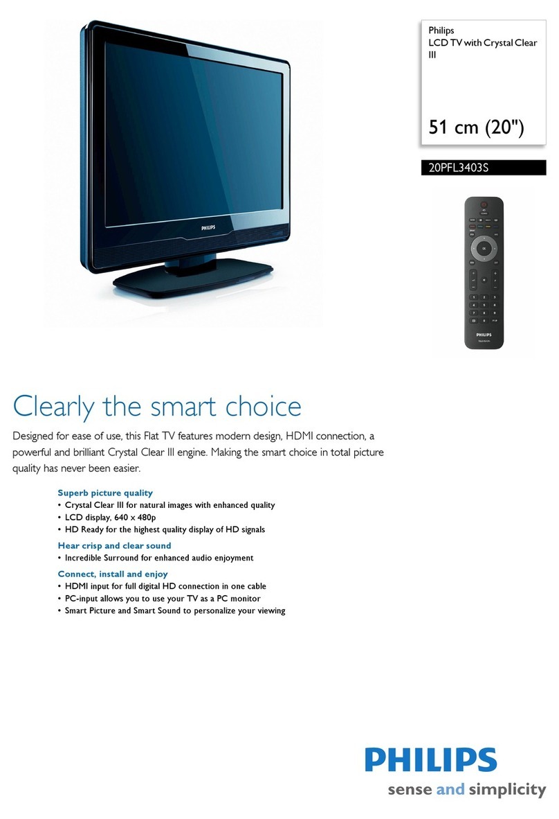 Philips 20PFL3403S/60 User manual