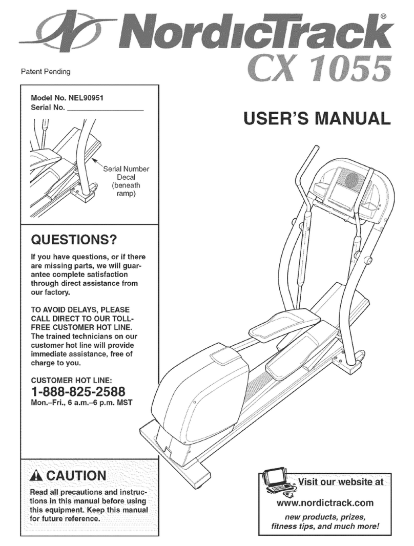 NordicTrack CX 1055 NEL90951 user manual
