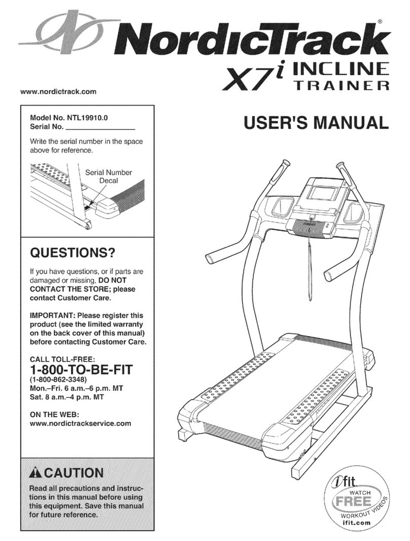 NordicTrack X7i incline trainer NTL19910.0 user manual NordicTrack X7i incline trainer NTL19910.0 user manual