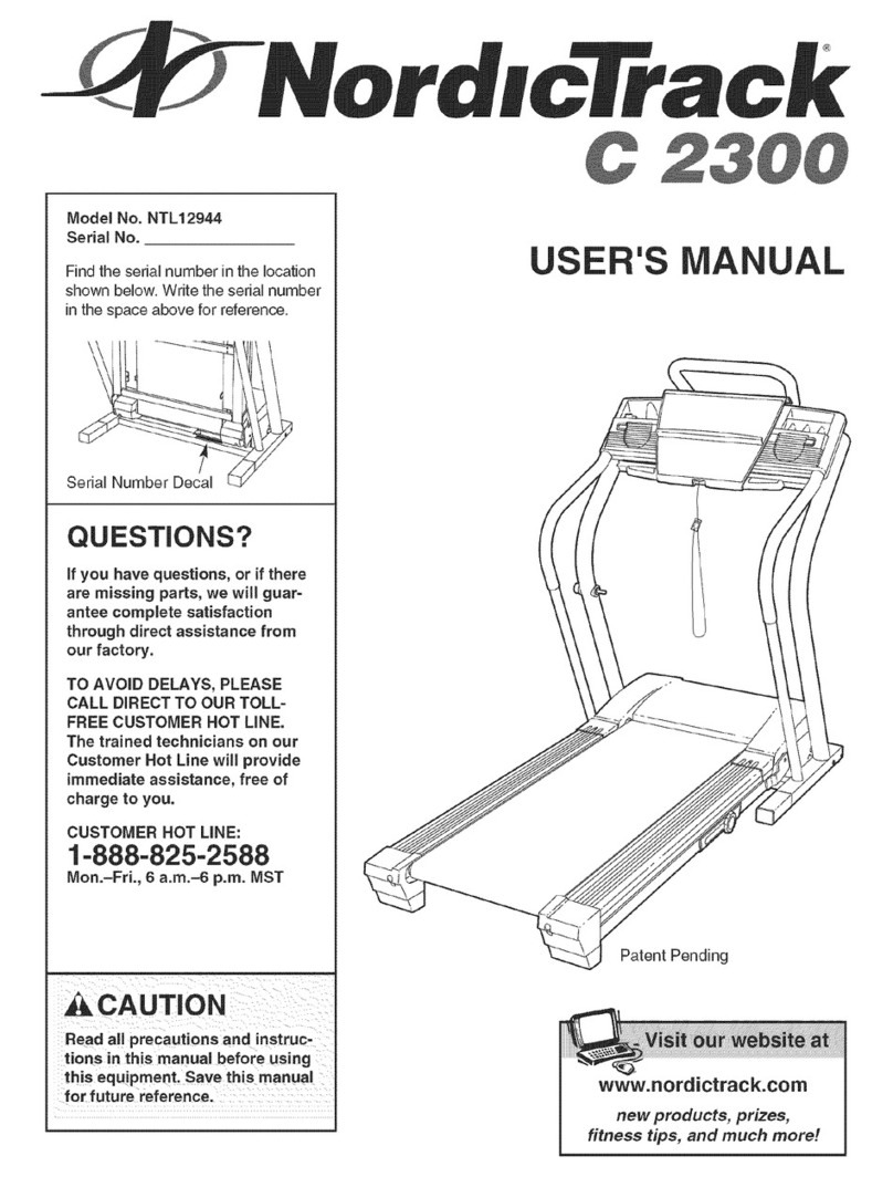 NordicTrack C 2300 NTL12944 User manual