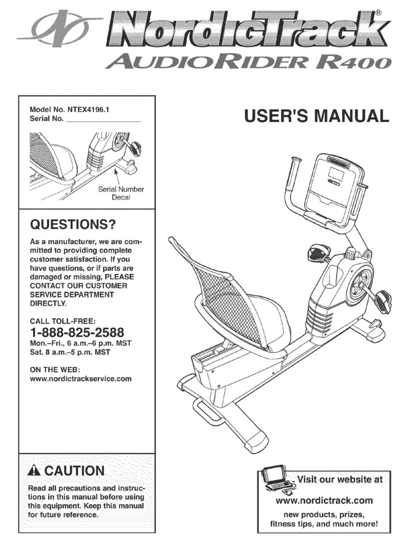 NordicTrack AudioStrider R400 NTEX4196.1 user manual NordicTrack AudioStrider R400 NTEX4196.1 user manual
