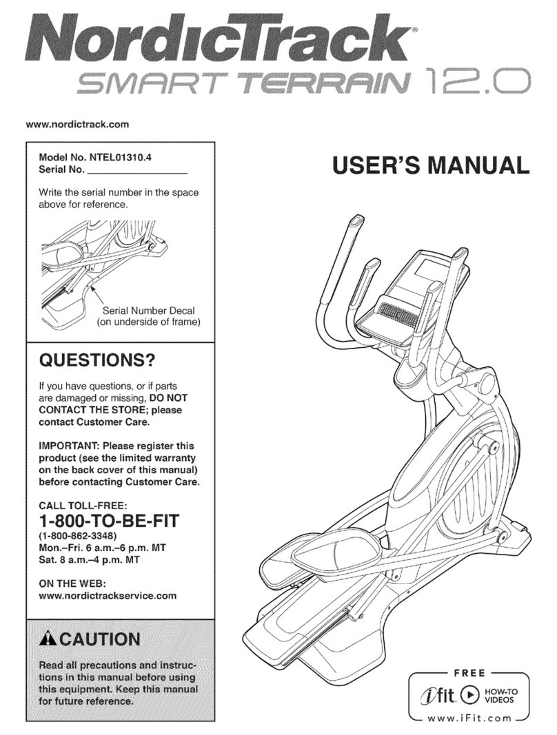 NordicTrack Smart Terrain 12.0 NTEL01310.4 User manual