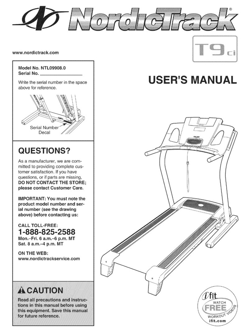 NordicTrack T9ci NTL09908.0 User manual