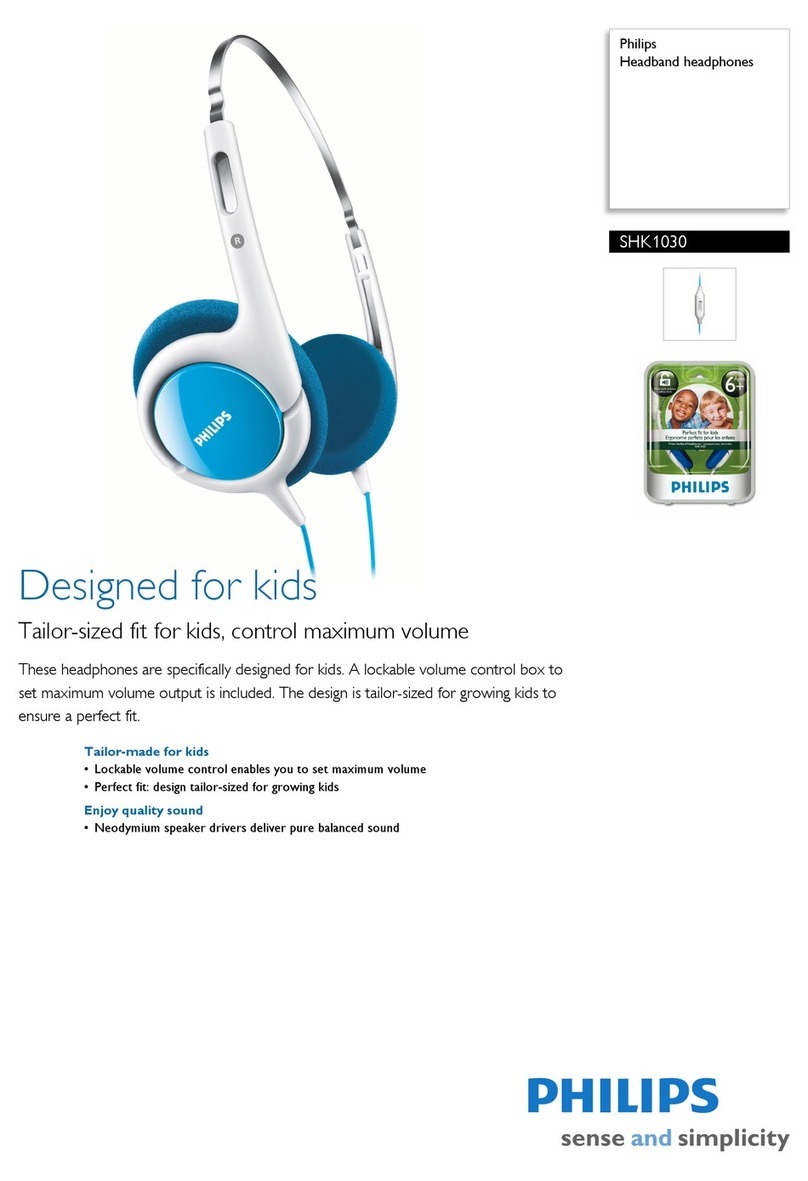 Philips SHK1030 Specifications Philips SHK1030 Specifications