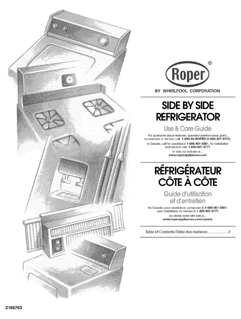 Roper RS25AFXRD01 User manual