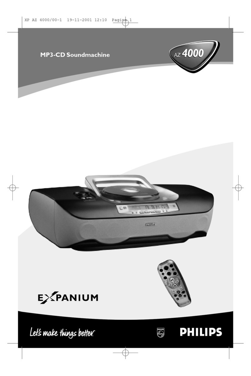 Philips Expanium AZ 4000/00 Användarmanual