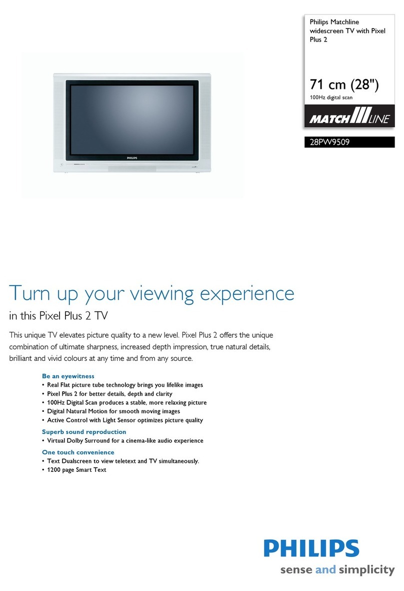 Philips Matchline 28PW9509 User manual