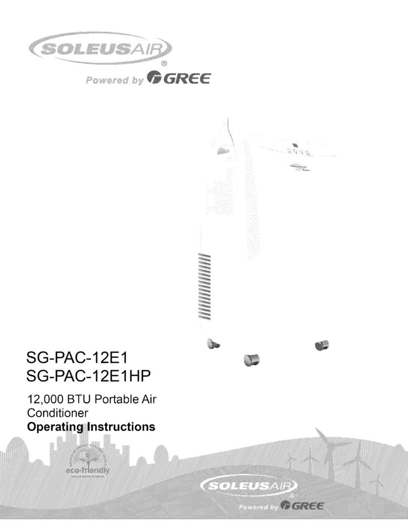 Soleus Air SG-PAC-12E1HP User manual