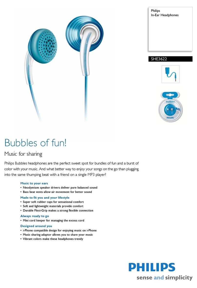 Philips SHE3622 Specifications