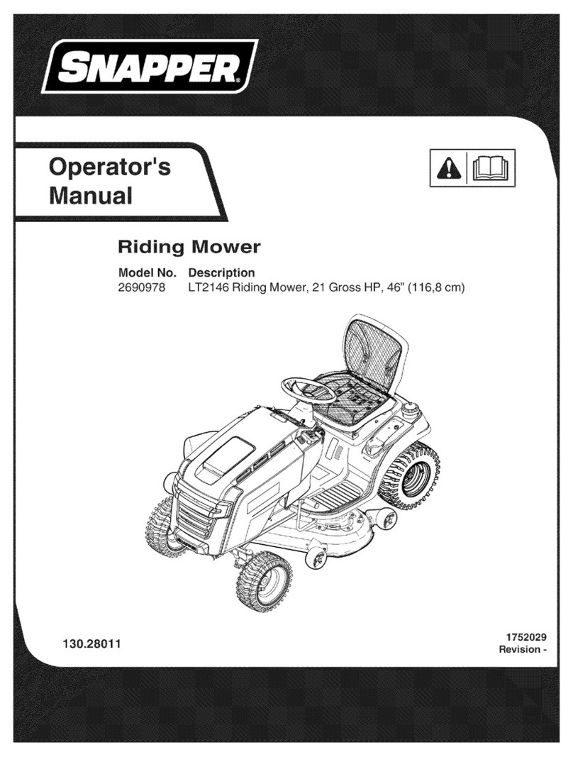 Snapper 2690978 LT2146 User manual Snapper 2690978 LT2146 User manual