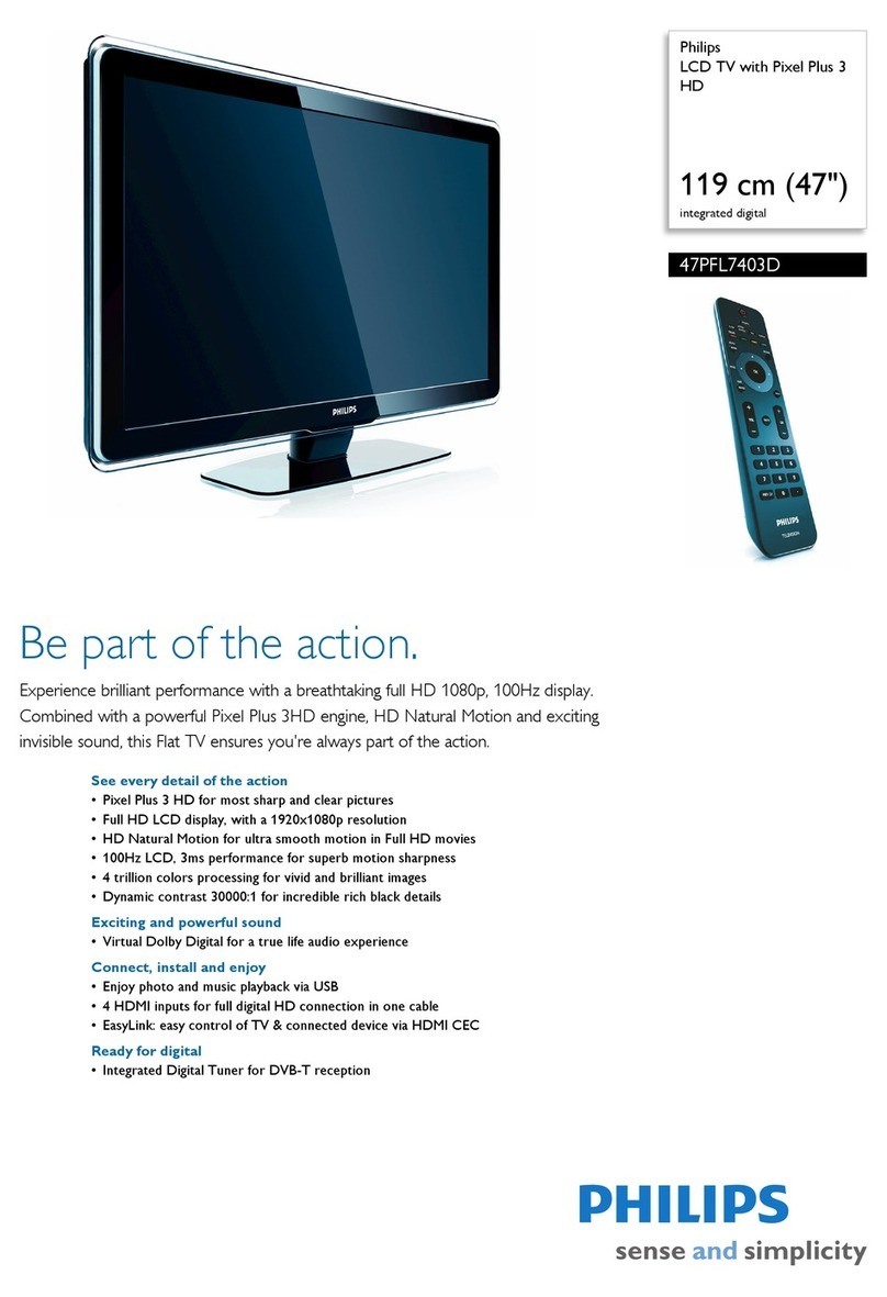 Philips 47PFL7403D User manual