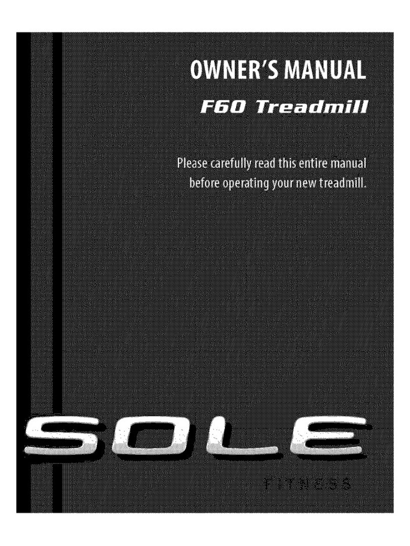 SOLE F60 owner's manual