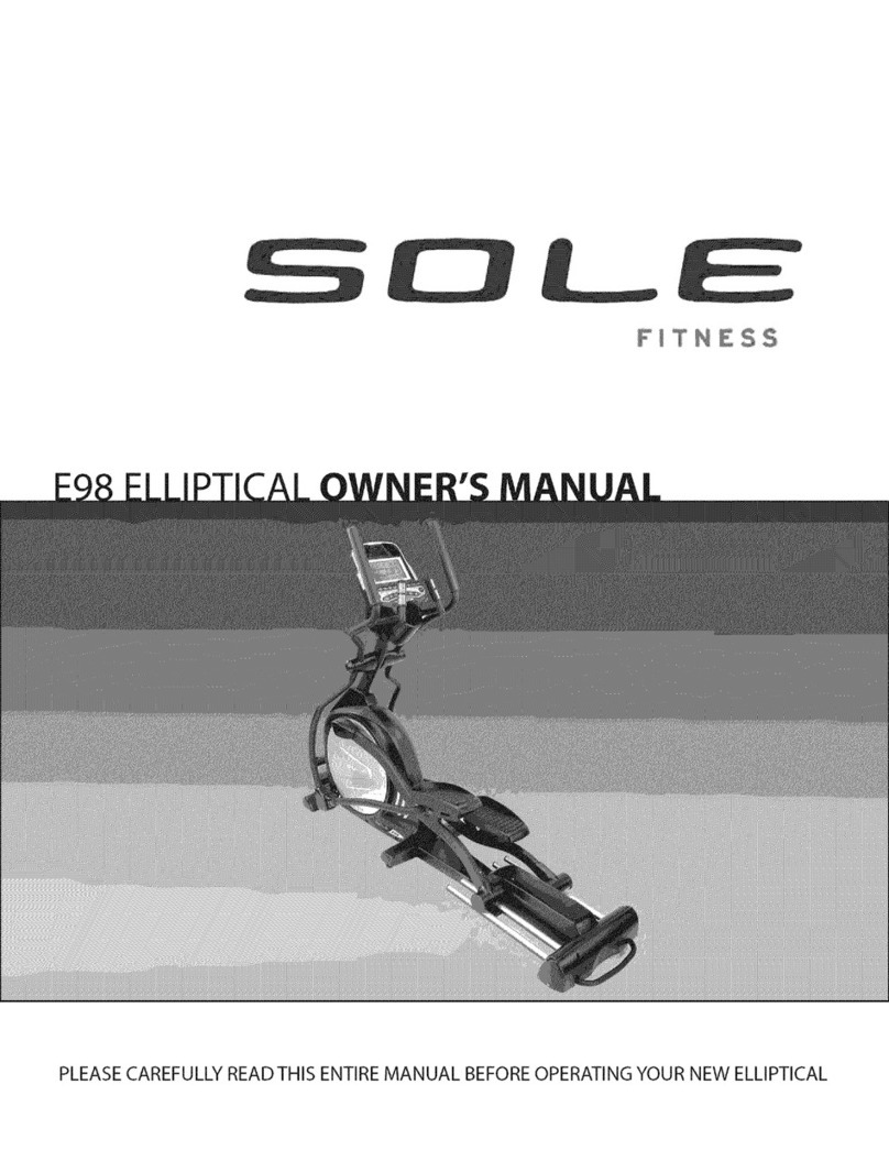 SOLE E98 owner's manual