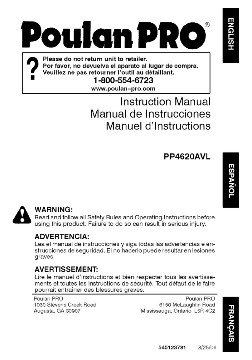 Poulan Pro PP4620AVL User manual