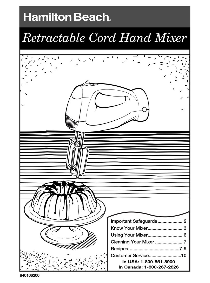 Hamilton Beach 840106200 User manual