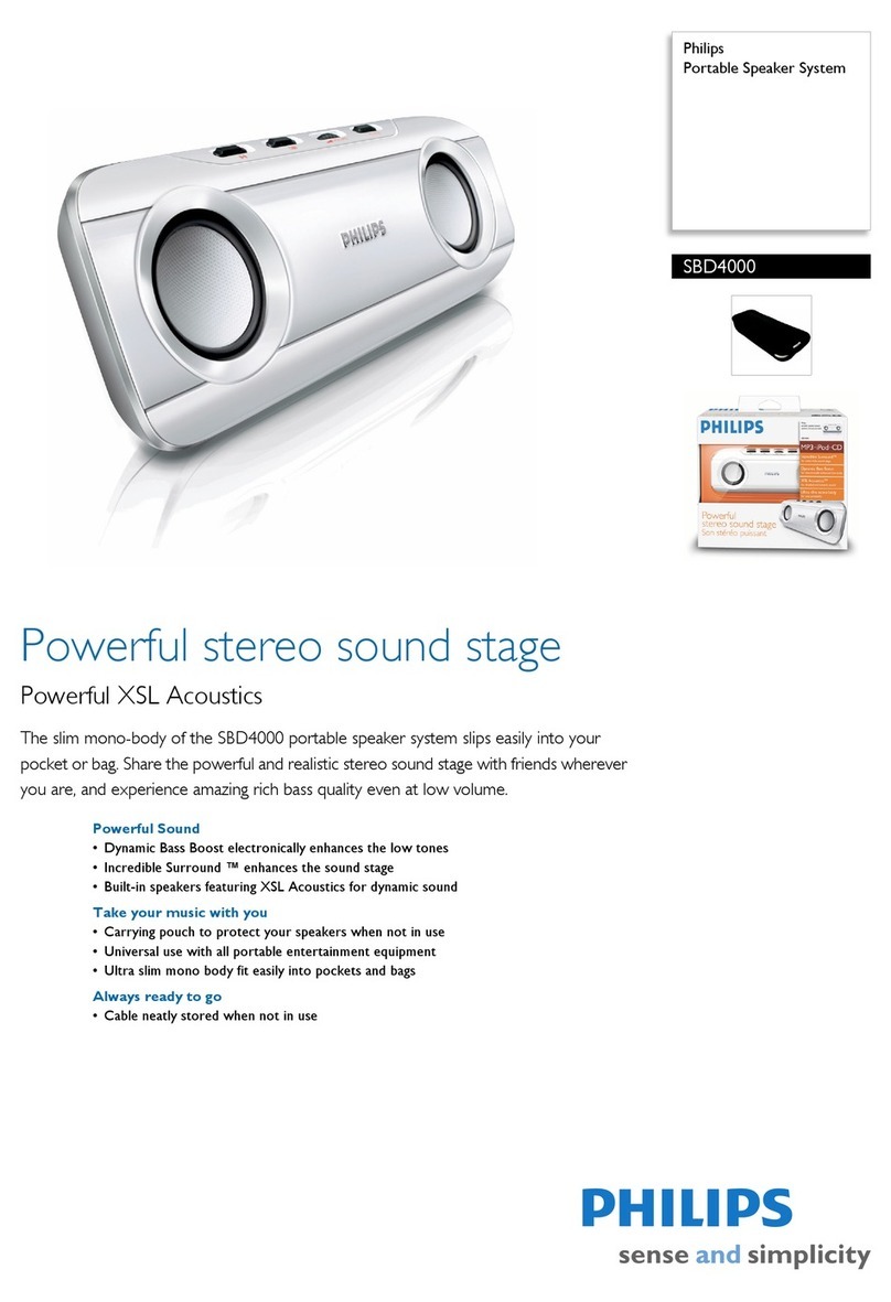 Philips SBD4000 Specifications