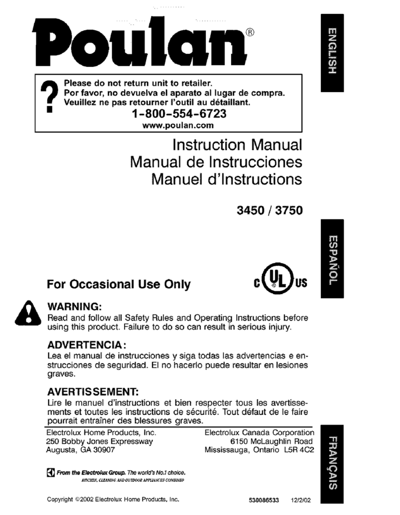 Poulan Pro 3450 User manual