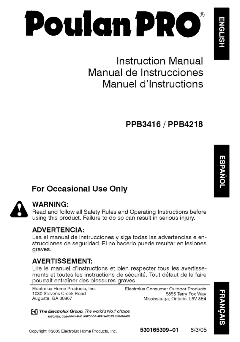 Poulan Pro PPB4218 User manual
