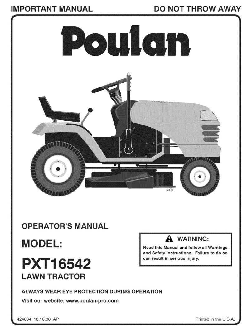Poulan Pro PXT16542 Operator's manual