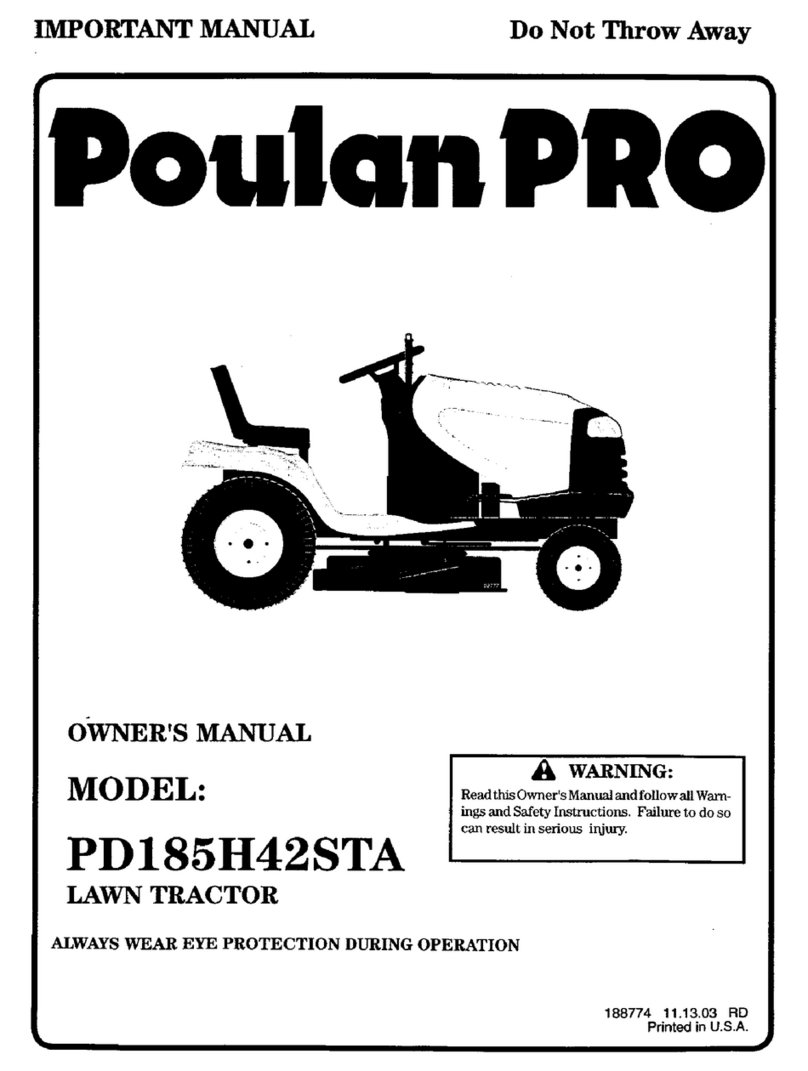 Poulan Pro PD185H42STA owner's manual